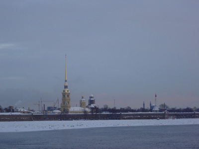View from Winter Palace to Peter & Paul fortess., St Petersburg 2005
