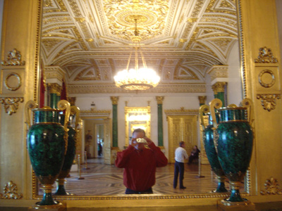 Tourist in Hermitage, St Petersburg 2005