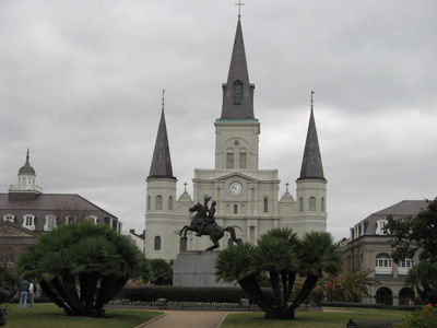 Jackson Square + Cathedral, French Quarter, New Orleans 2006