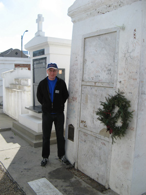 Marie Laveau's Tomb + Scotsman, Cities of the Dead, New Orleans 2006