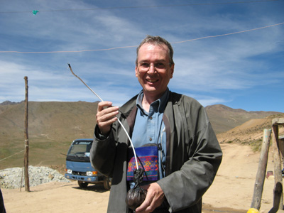 Potosi: Dynamite and burning fuse, Bolivia 2007