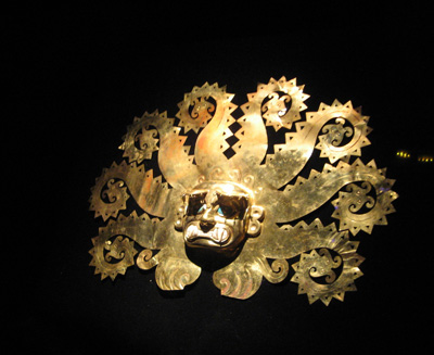 Mask of Gold Mueso de la Nacion, Lima, Peru 2007