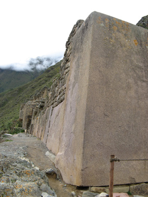Ollantayambo: Giant Rocks near Summit, Scared Valley, Peru 2007