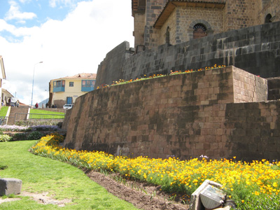 Coricancha, exterior Incan wall, Cusco, Peru 2007