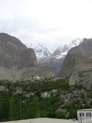 Karimabad With fort in mid-distance., Khunjerab to Islamabad, Pakistan 2008