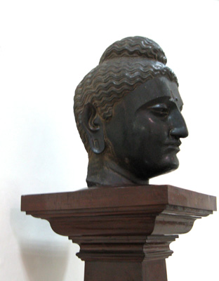 Peshwar Museum "Buddha head with Greek features", Peshawar, Pakistan 2008