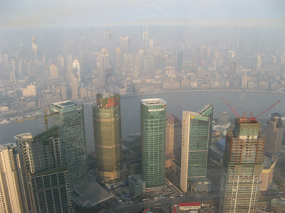 Pudong from the Hyatt 83rd Floor, Shanghai, Shanghai-Beijing 2008