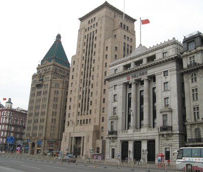 The Bund Peace Hotel , Bank of China, Yokohama Specie Bank, Shanghai, Shanghai-Beijing 2008