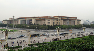 Great Hall of the People, from Tiananmen Gate With Culture Arti, Beijing, Shanghai-Beijing 2008