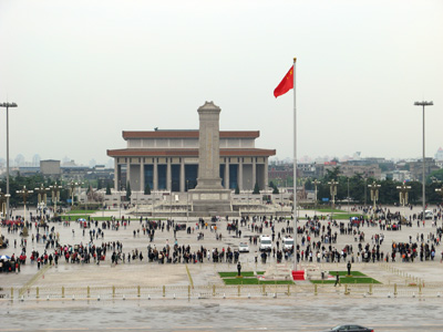 Tiananmen Square, from Tiananmen Gate, Beijing, Shanghai-Beijing 2008