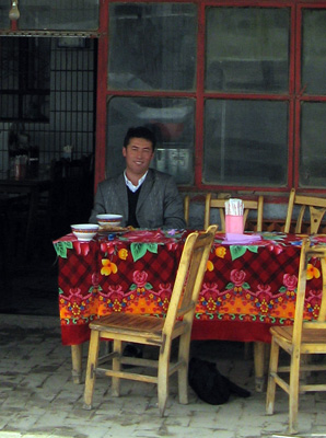 Uighur Driver, "Abdul", Across the Taklmakan, Xinjiang 2008