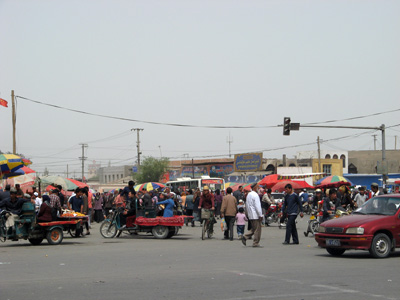 Hotan Sunday Market, Niya - Hotan - Karghilik - Yarkan - Yengisar, Xinjiang 2008