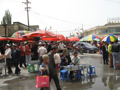 Hotan Sunday Market, Niya - Hotan - Karghilik - Yarkan - Yengisar, Xinjiang 2008