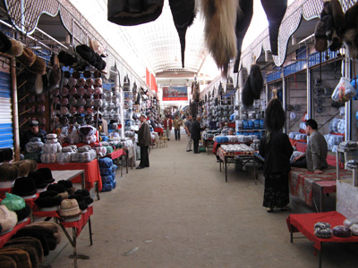 Kashgar Bazaar: Hat Row, Xinjiang 2008