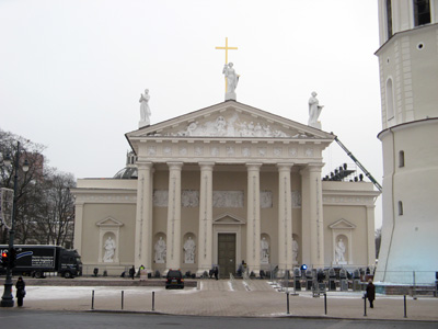 Vilnius Cathedral Cunningly disguised as a Greek Temple, Vilnius 2008