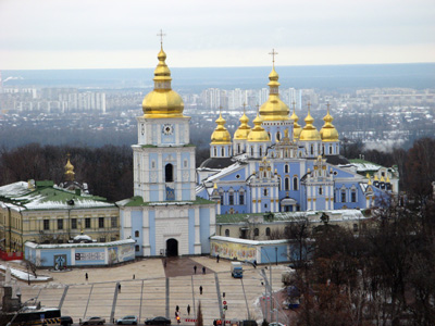 St Michaels Monastery of the Golden Domes (21st c.), Kiev, Ukraine 2008