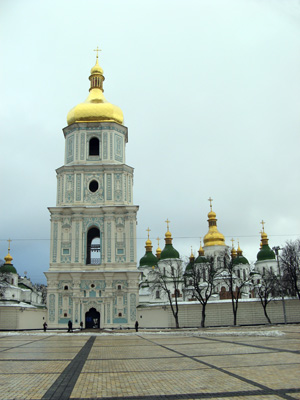 St Sophias Belltower + Cathedral, Kiev, Ukraine 2008