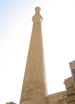 Mosque of Ali minaret, Esfahan, Iran 2008