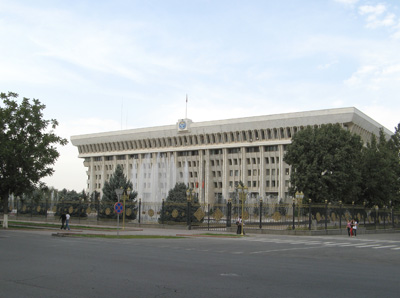 Presidential Palace + Government Offices The local "White, Bishkek, Kyrgyzstan 2008