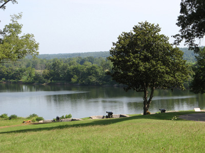 Guns guarding the river, Fort Donelson, Tennessee 2008