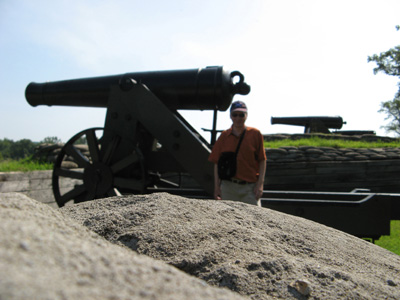 Scotsman at the River Battery, Fort Donelson, Tennessee 2008