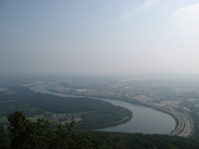 Tennessee + Chattanooga from Lookout Mountain, Tennessee 2008
