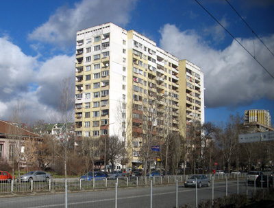 Classsic Soviet-era apartment block, Sofia, 2009 Balkans