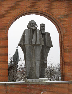 Marx & Engels, Memento Park, Budapest, 2009 Middle Europe