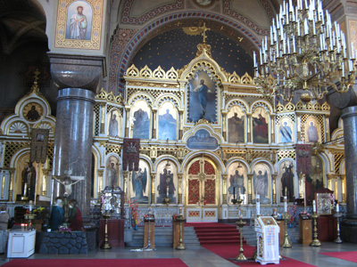 Orthodox Cathedral Interior, Helsinki, Finland, Estonia, Latvia 2009