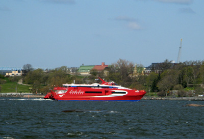 Linda Line Catamaran My Helsinki-Tallinn Ferry., Finland, Estonia, Latvia 2009
