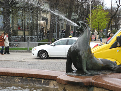 Seal fountain, Helsinki, Finland, Estonia, Latvia 2009
