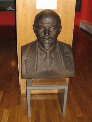 Lurking Lenin, in City Museum, Tallinn, Finland, Estonia, Latvia 2009