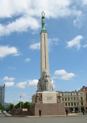 Freedom Monument, Riga, Finland, Estonia, Latvia 2009