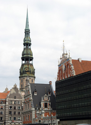 St Peter's Tower, Riga, Finland, Estonia, Latvia 2009
