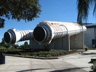 Shuttle boosters, Visitor Center, Kennedy Space Center 2009