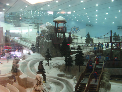 Ski Ramp off Mall of the Emirates With chair lift, Dubai, UAE 2009