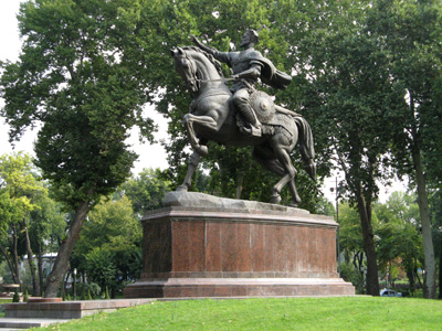 Amir Timur statue, Tashkent, Uzbekistan & Tajikistan 2009