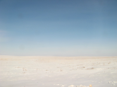 Winter Steppes: 25 miles W of Erementau, Kazakhstan 2009