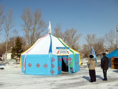 Yurt-Tent (for New Year holiday?), Erementau, Kazakhstan 2009