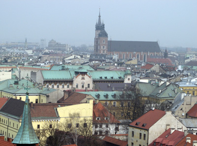 Krakow Skyline From Wawel Cathedral Tower, Poland + Germany + UK 2009