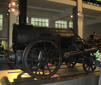 Science Museum: Stephenson's Rocket Not a replica.  The real th, London, Poland + Germany + UK 2009