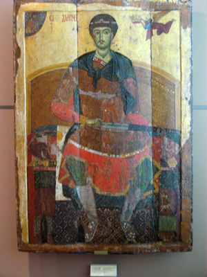 Tretyakov: St Demetrios 12th-13th c., Tretyakov Galleries, Moscow & St Petersburg 2009