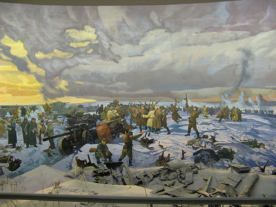 Battle Diorama: Stalingrad Meeting, WWII Museum, Moscow & St Petersburg 2009