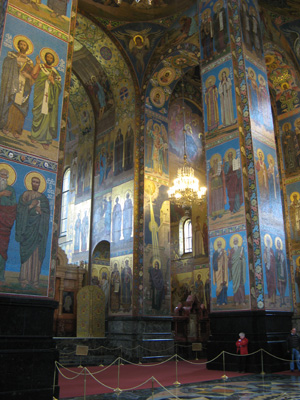Church on Spilled Blood: Interior, St Petersburg, Moscow & St Petersburg 2009