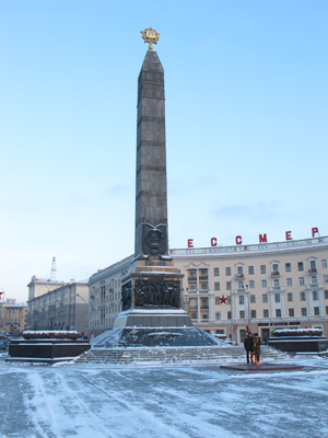 Victory Obelisk, Minsk, Belarus December 2010