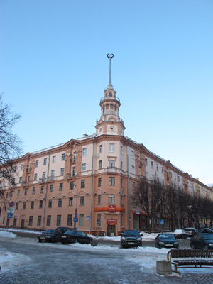 Soviet Apartment Block, Minsk, Belarus December 2010