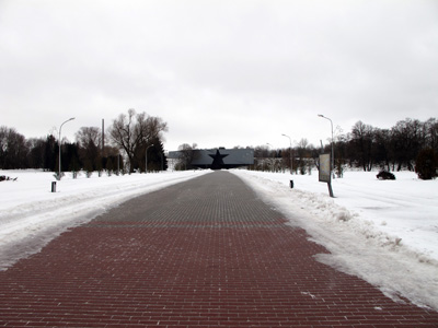 Approaching Brest Fortress, Belarus December 2010