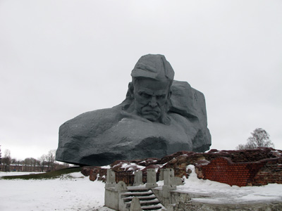Not a happy figure., Brest, Belarus December 2010