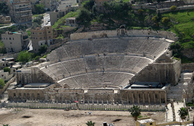 Roman Theater, from Citadel, Amman, Jordan 2010
