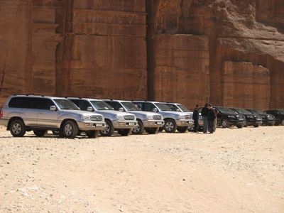 VIP Transport Using some back route in., Petra Day-2, Jordan 2010